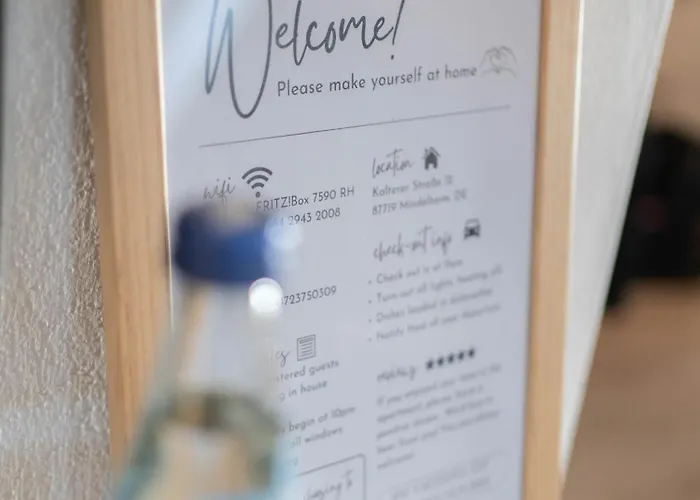 Cozy&relax Apartment-balkon Kueche Parkplatz Wifi Netflix 민델하임